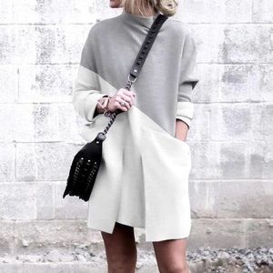 ⭐️NWT⭐️ Color Block High Neck Long Sleeve. Dress